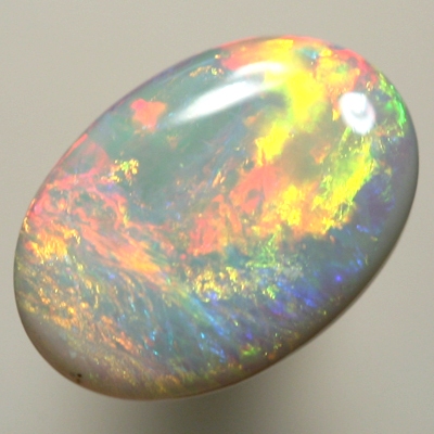 SOLID SEMI BLACK OPAL  Rolling flashes of red to orange SEE VIDEO